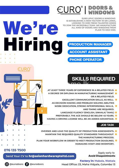Blazick Business Solutions hiring Production Manager (Agency .